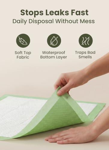 Pogi's Puppy Pee Pads with Adhesive Tabs (Medium - 18 x 24")