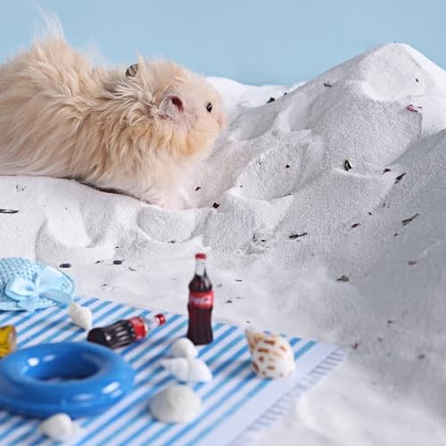 6.6lb Hamster Sand for Sand Bath (White-Flower / 6.6lb)