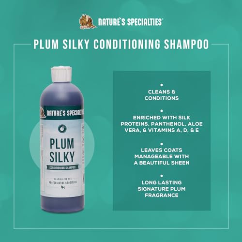 Plum Silky Ultra Concentrated Dog Shampoo Conditioner (16oz)