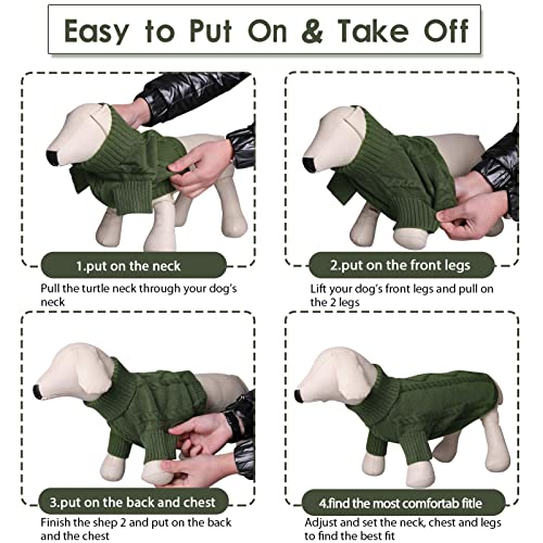 Dog Sweater for Small to Large Dogs (Large / Army Green)