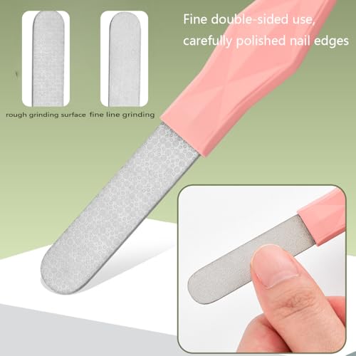 Angled Nail Clippers Pink Eagle Beak Oblique Slanted Curved Thick Professional Nail Clippers for Women Adult Men Ingrown (Classic)