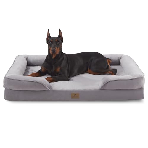 Orthopedic Dog Bed (48.0"L x 35.0"W x 8.0"Th / Light Grey)