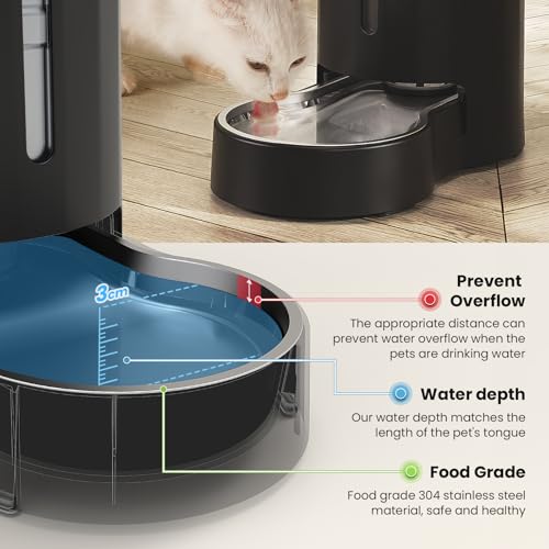 Gravity Dog Water Bowl Dispenser (Black / 8L+Filter)