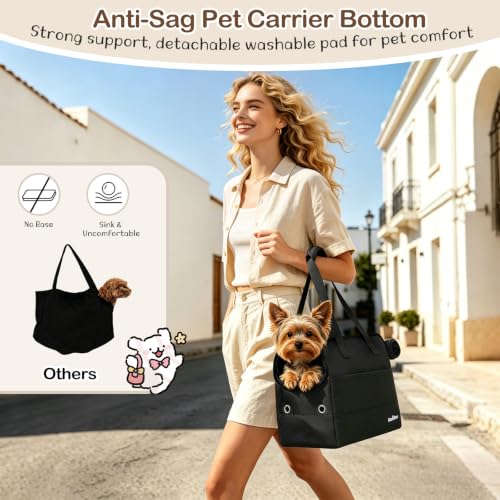 Dog Purse Carrier for Small Dogs (Black)