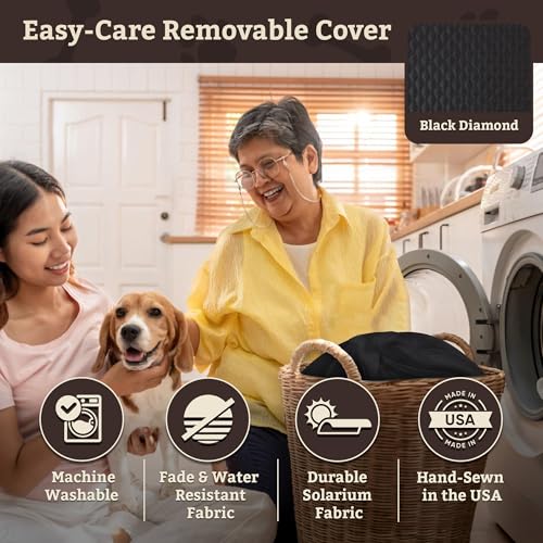 Dog Car Seat for Dogs up to 18lbs (Black Diamond / Small)