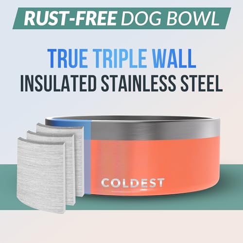 Coldest Dog Bowl (64 oz / Candy Red Glitter)
