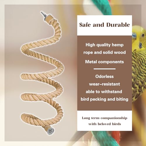 3pcs Bird Rope Perch for Parrots