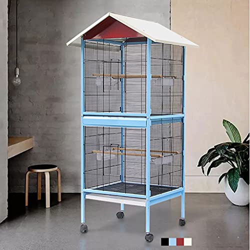 Cage Parrot Cage Flock Bird Cage Large Luxury Wrought Iron Breeding Bird Cage Can Be Layered for Breeding Flock of Birds
