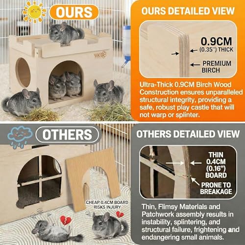 Castle Hanging Chinchilla House (Large Hanging)