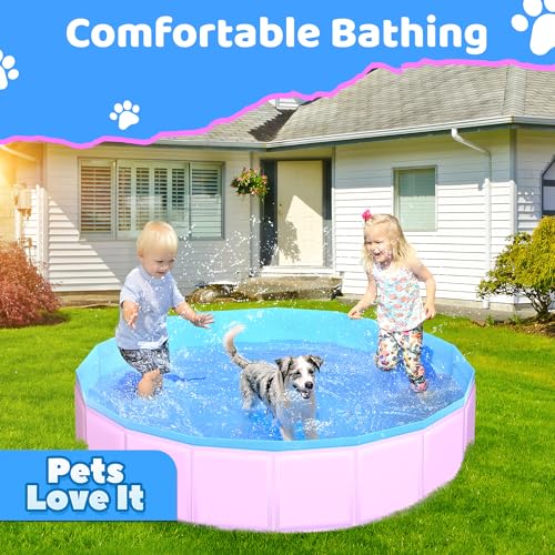 2025 Updated Foldable Dog Pool (71" / Updated-pink)