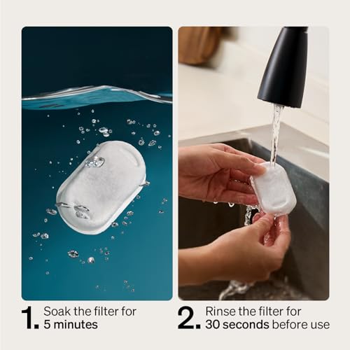 8 Packs Replacement Filters for Stainless Steel Cat Water Fountain PLWF003 & PLWF006 (White / 8 Packs)