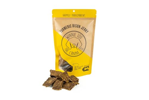 Winnie Lou Turmeric Bison Jerky Dog Treats (2.5 Ounce (Pack of 1))