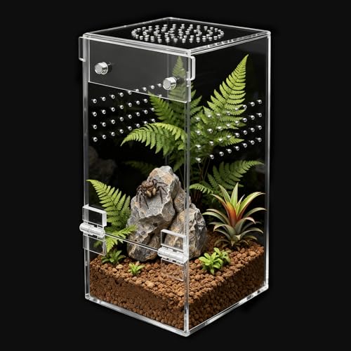 Jumping Spider Enclosure Starter Kit (Transparent / Small)