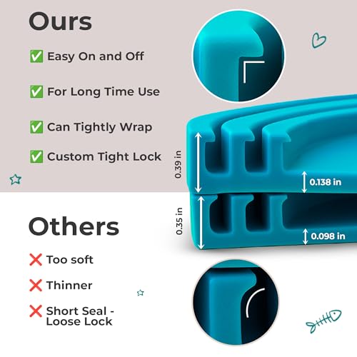 3 Pack Universal Pet Food Can Covers Lids (Emerald Wave / 3 Piece Set)