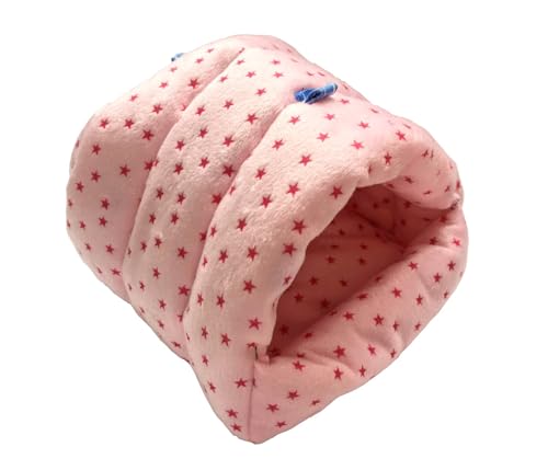 Guinea Pig Warm Cave Bed (M / Star-Pink)