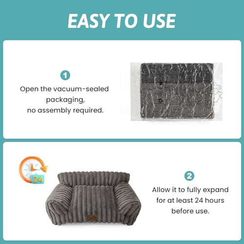 Cute Cat Couch (Grey / Small: 25.5'' x 17.5'')