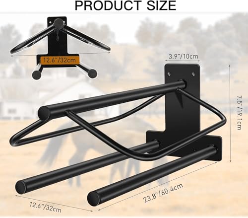 2Pcs Saddle Rack with Double Pad Bar (Two Bar-2PCS)