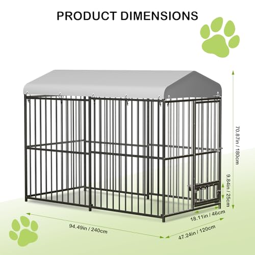 8x4x6 FT Outdoor Dog Kennel