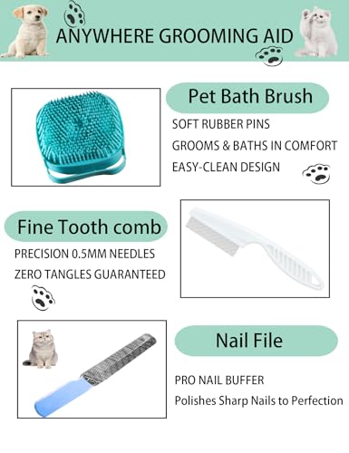 Dog Cat Grooming Kit (Blue 6 Kits)