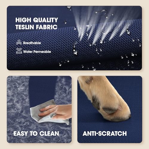Outdoor Elevated Dog Bed for Large Sized Dogs (XL(48.80"x35.80"x8.00) / Navy Blue)
