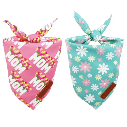 Mothers Day Dog Bandanas 2 Pack (Mothers Day / Small)