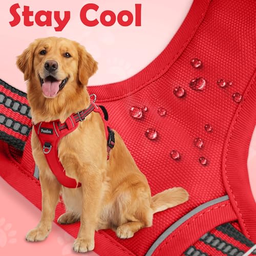 Dog Harness No Pull (Red / Medium)