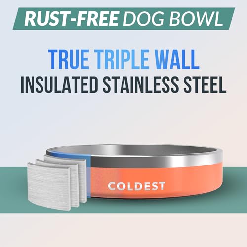 Coldest Dog Bowl (21 oz / Candy Red Glitter)
