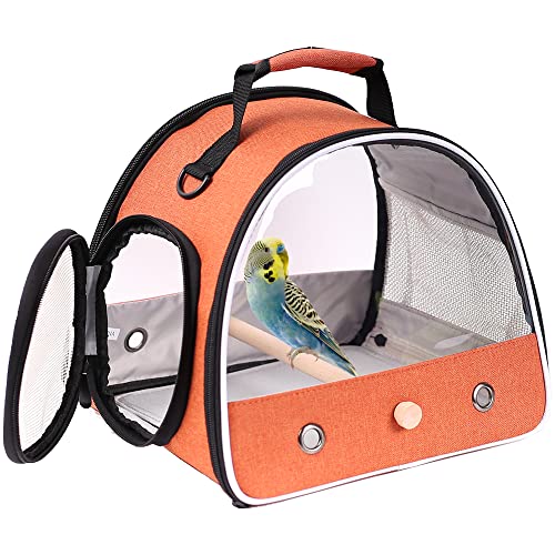Small Bird Travel Carrier (Orange)