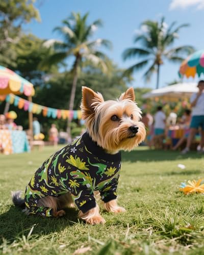 4 Pack Blue Dog Pajamas for Small Dogs (Medium)