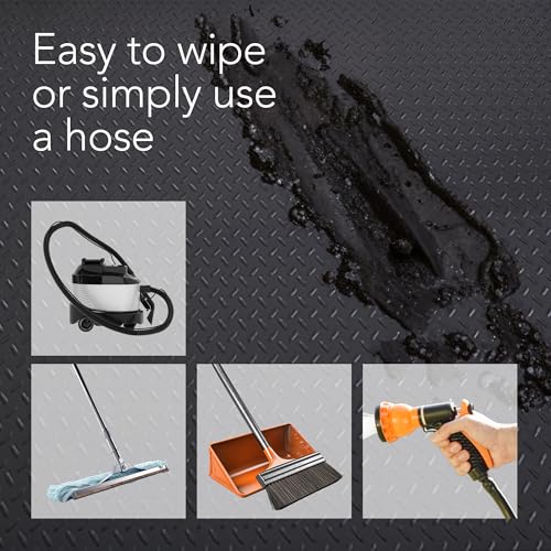 Heavy Duty Garage Floor Runner & Protector Mat (4' x 15' / Black)