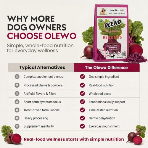 Red Beets Dog Food Topper for Dogs (1 Pound)