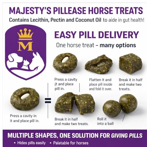 PillEase Horse Treats (48 Count (Pack of 2))
