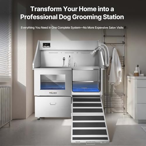 Dog Washing Station with Dryer (50")