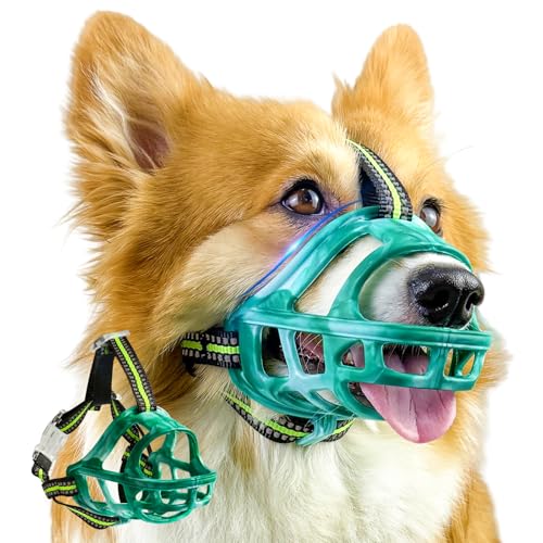Dog Muzzle Basket Muzzle for Small Medium Large Dogs (Size S Sout(6.3"-7.28"))