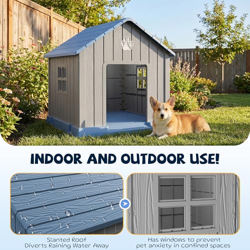 Dog House Outdoor (Blue / 31.18*33.7*32.52)