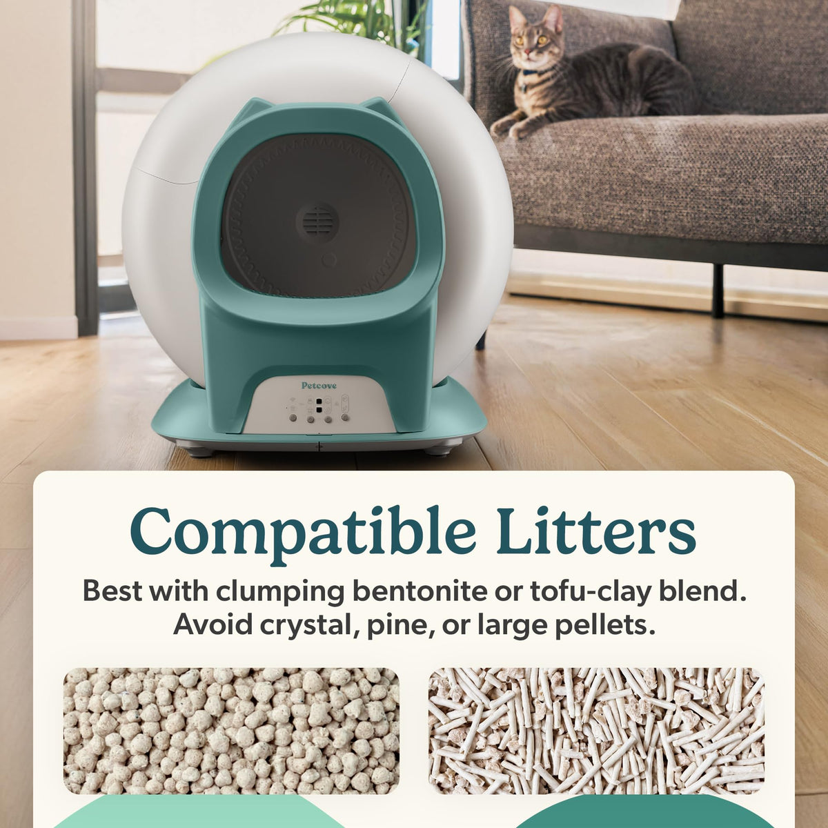 PurrTek Automatic Litter Box Self Cleaning 5GHz Wi