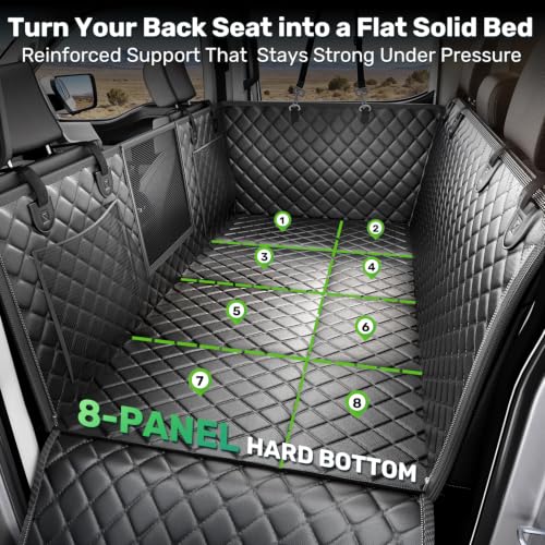 Hard Bottom Dog Seat Cover for Trucks (Black / Standard - Cars, SUVs & Medium Trucks)