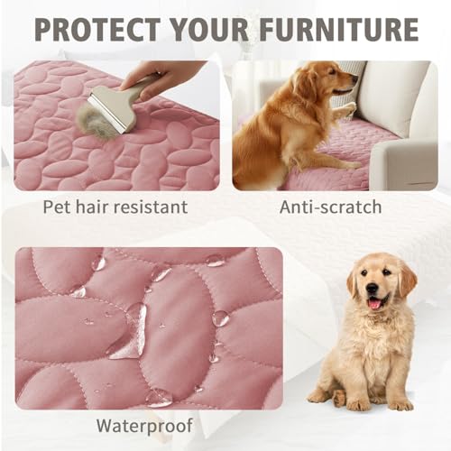 Waterproof Pet Bed Cover Anti (30x90 Inch (Pack of 1) / Pink)