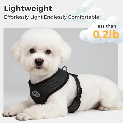 Small Dog Harness (L (NECK: 17", CHEST: 18.8"-24") / Pink)