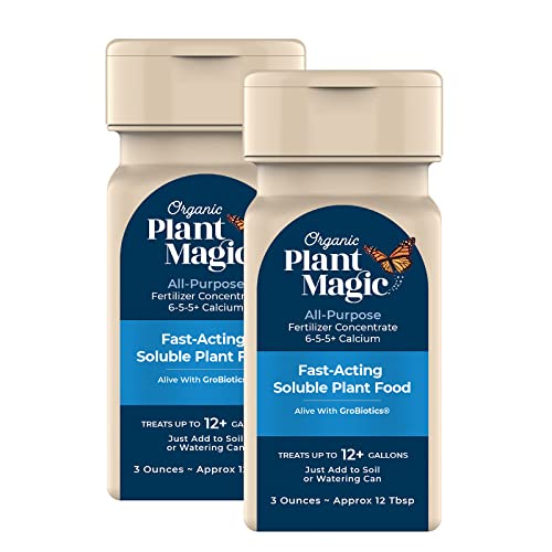 Organic Fertilizer for House Plants 3oz Shaker 2 Pack (Two 3 oz Shakers)