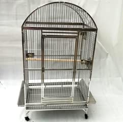 BMWPET SUS304 Stainless Steel DOMETOP Style Bird CAGE Parrot CAGE 36"X26"X65"