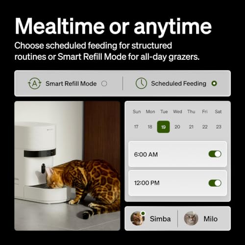 Automatic Cat Feeder with Camera (5l single bowl)