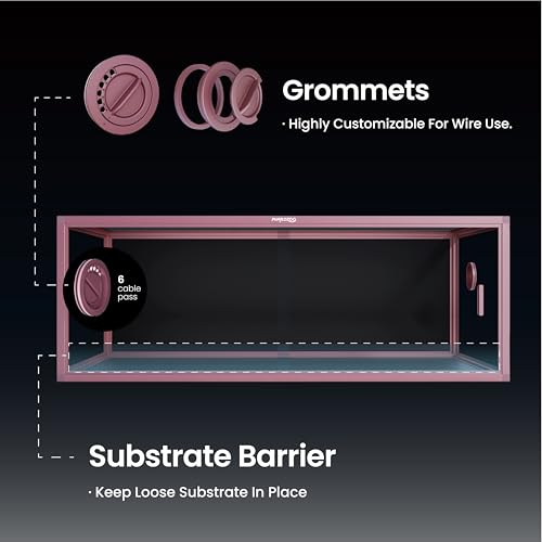 Stackable Reptile Enclosure (Bloom Pink / 85 Gallon)