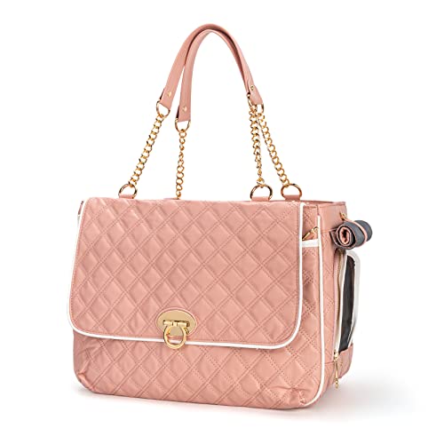 Fashion Pet Carrier Dogs Cat Small Animals Purse Bag (Pink)