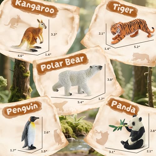 9 PCS Zoo Animal Toys for Kids 3 (9-PC Zoo Animal Figures Set)
