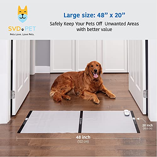 2 Pack Scat Mat for Cats (48" x 20" / White controler)