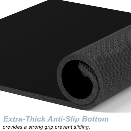 Dog Food Mat 16" x 24" Footprint Absorbent Dog Cat Bowl Mat for Food and Water (A-Black Footprint / 16"L x 24"W)