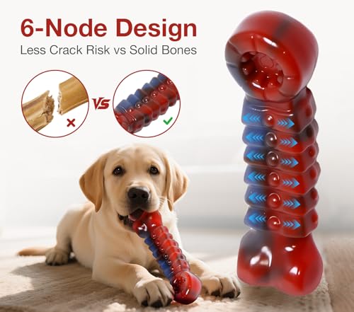 Tough Dog Toys for Aggressive Chewers (Bacon)