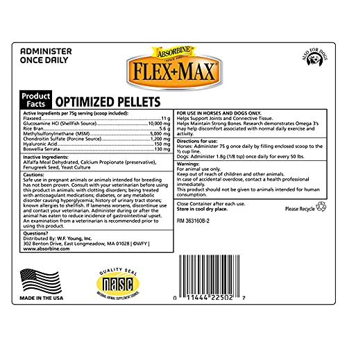 Flex+Max Equine Joint Supplement Pellets (10lb)