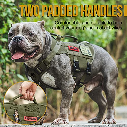 Tactical Dog Harness for Small Dogs (Green / S)